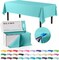 Exquisite Party Solids 54" x 100' Plastic Table Cover Roll with Slide Cutter – Cut-to-Size Dispenser Box – Makes Up to 12 Disposable 8' Rectangle Tablecloths